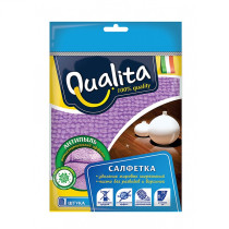 Салфетка для уборки Qualita антипыль микрофибра 1 шт