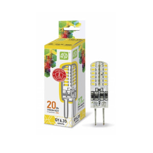 Лампа светодиодная led-jcd-std 2вт 230в gy6,35 3000к 180лм asd