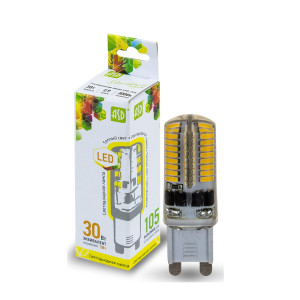 Лампа светодиодная led-jcd-std 3вт 230в g9 3000к 270лм asd
