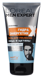 L'Oreal Paris Men Expert Гель для умывания лица и щетины "Гидра Энергетик" смягчающий, 150 мл - 1
