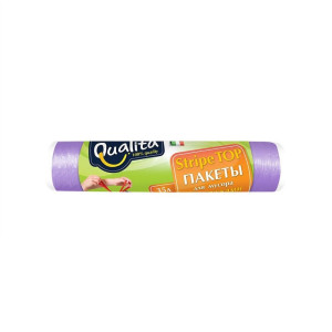 Пакеты для мусора с затяжками Qualita 35л 15шт