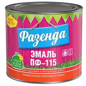 Эмаль ПФ-115 Фазенда белая 20 кг