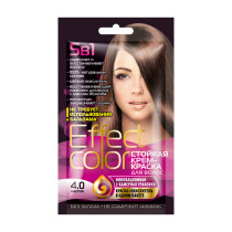 Краска для волос Effect Color стойкая крем-краска тон 4.0 каштан 50 мл