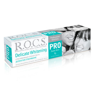 Зубная паста  Rocs Pro Sweet Mint деликатное отбеливание  135гр