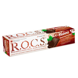 Зубная паста  Rocs Teens Шоколадный Мусс 74гр