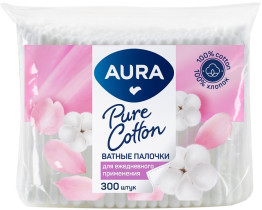 Ватные палочки Aura Beauty пакет 300 шт