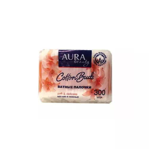 Ватные палочки Aura Beauty пакет 300 шт – 1