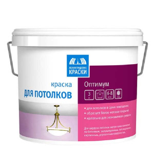 Краска Оптимум для потолков Водно-дисперсионная 7 кг