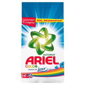 Стиральный порошок Ariel Автомат Color Touch Of Lenor Fresh 6кг