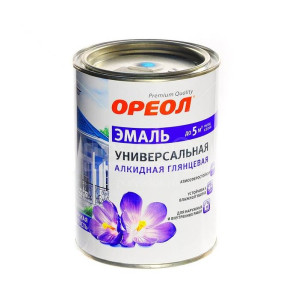 Эмаль Ореол белая глянцевая, универсальная алкидная для наружных и внутренних работ 1,9кг