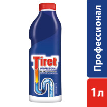 Чистящее средство Tiret Professional для устранения и профилактики засоров 1 л