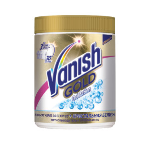 Пятновыводитель и отбеливатель для тканей Vanish Gold Oxi Action Кристальная Белизна порошкообразный 1 кг
