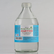 Ацетон Ангара-Реактив технический ГОСТ бутылка Стекло 0,5 л