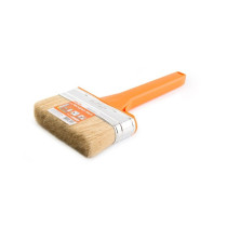 Кисть Намерение плоская Нуф-Нуф светлая щетина, пластиковая оранжевая ручка 120*25 мм