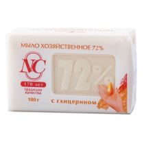 Мыло хозяйственное Невская косметика с глицерином 72% 180 гр