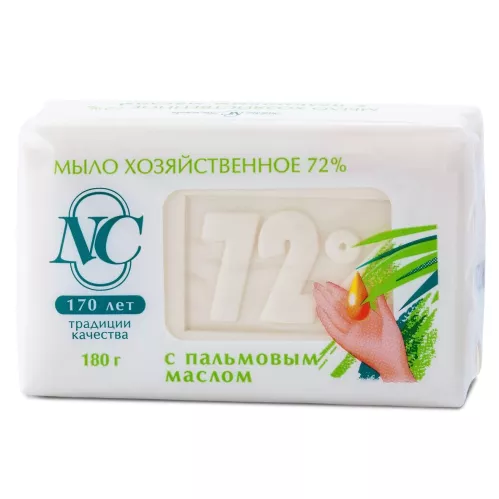 Мыло хозяйственное Невская косметика Пальмовое масло 72% 180 гр – 1