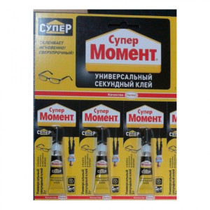Клей супер момент секундный (трио) 3шт*3г