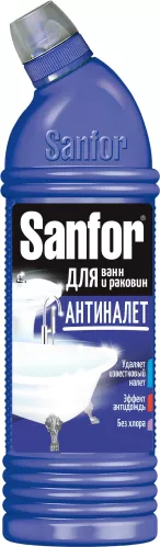 Чистящее средство Sanfor Антиналет для ванн и раковин 750 мл – 1