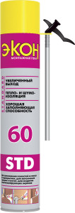 Пена монтажная Экон 60 стандартная 700 мл