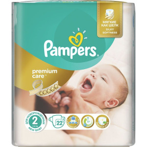 PAMPERS Подгузники Premium Care Mini 3-6 кг/ 22 шт