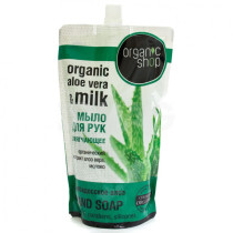 Мыло жидкое Organic Shop Алоэ в мягкой упаковке 500 мл