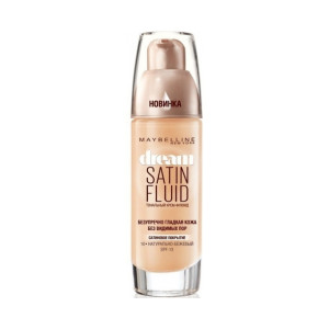 Тональный крем-флюид Maybelline New York Dream Satin Fluid не забивает поры оттенок 10 Натурально-бежевый 30 мл - 1