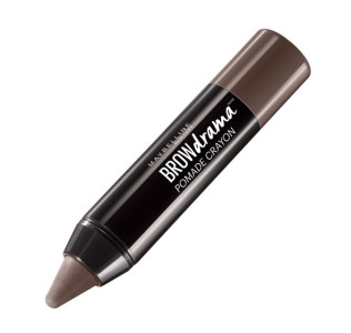 Maybelline New York Восковый карандаш-стик для бровей "Brow Drama, Pomade", оттенок 04, Темно-коричневый, 1,1г - 1