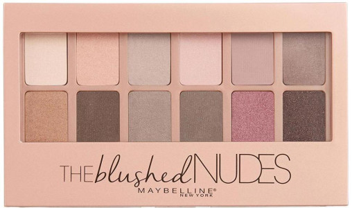 Maybelline New York Палетка теней для век "Blushed Nudes", натуральные оттенки, 9,6 г - 1