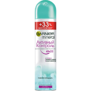 Дезодорант-антиперспирант спрей Garnier Mineral Активный контроль, защита 48 часов, женский 200 мл - 1