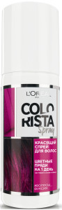 L'Oreal Paris Красящий спрей для волос "Colorista Spray", оттенок Волосы фуксия, 75 мл - 1