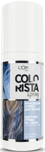 L'Oreal Paris Красящий спрей для волос "Colorista Spray", оттенок Голубые волосы, 75 мл - 1