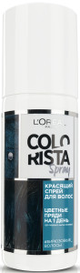 L'Oreal Paris Красящий спрей для волос "Colorista Spray", оттенок Бирюзовые Волосы, 75 мл - 1