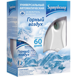 Автоматический освежитель воздуха Symphony Горный воздух со сменным баллоном 250 мл