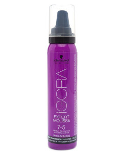Тонирующий мусс для волос Igora Expert Mousse 7-5 Средний русый золотистый 100 мл