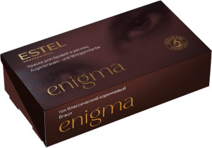 Краска Estel Enigma для бровей и ресниц Тон классический коричневый 20мл + 20 мл
