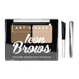 Тени для бровей Art Visage Icon Brows двойные оттенок 421 3.6 гр
