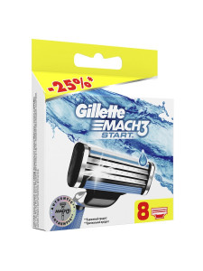 GILLETTE Mach3 Start Сменные кассеты 8 шт