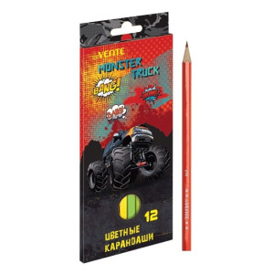 KC 5022707 deVENTE Цв.карандаши Monster Truck 12цв