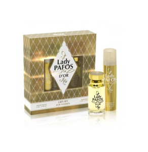 Н-р жен. Lady Pafos D'or (ТВ 55 мл+ дезод.75мл)