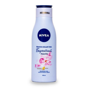 NIVEA Молочко-уход для тела Бархатный пион 200 мл
