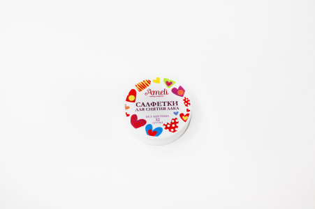 Салфетки Amelie для снятия лака 32 шт