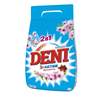 Стиральный порошок Deni Автомат 2в1 Японский сад 3кг