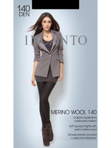 INCANTO Merino Wool 140den 2 nero