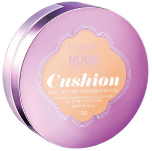 L'Oreal Paris Тональный крем «Nude Magique. Кушон», оттенок 03, Ваниль, 14,6 г - 1