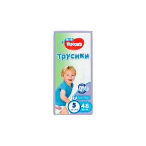 Трусики-подгузники Huggies для мальчиков 5 (13-17 кг) 48шт