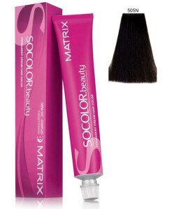 Краска для волос Matrix SOCOLOR beauty 505N Светлый шатен 100% покрытие седины 90 мл