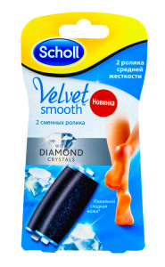 SCHOLL Смен. насадки д/эл. пилки ср. жесткости 2шт