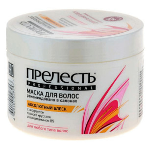 Маска для волос Прелесть Professional Абсолютный блеск для любого типа волос 500мл