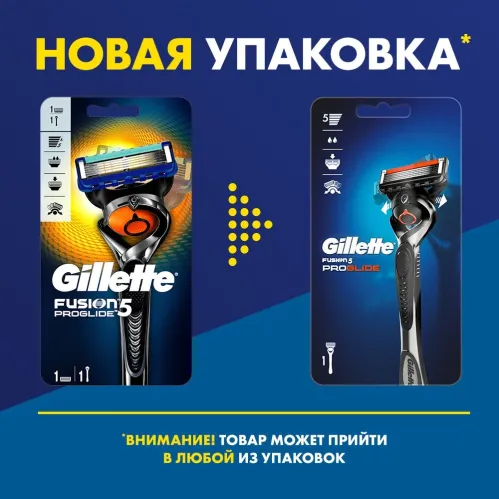 Бритвенный станок Gillette Fusion5 ProGlide с 5 лезвиями с углеродным покрытием с технологией FlexBall с триммером 1 шт – 2