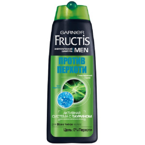 Шампунь для волос Garnier Fructis Men Против перхоти, для всех типов волос 250 мл - 1